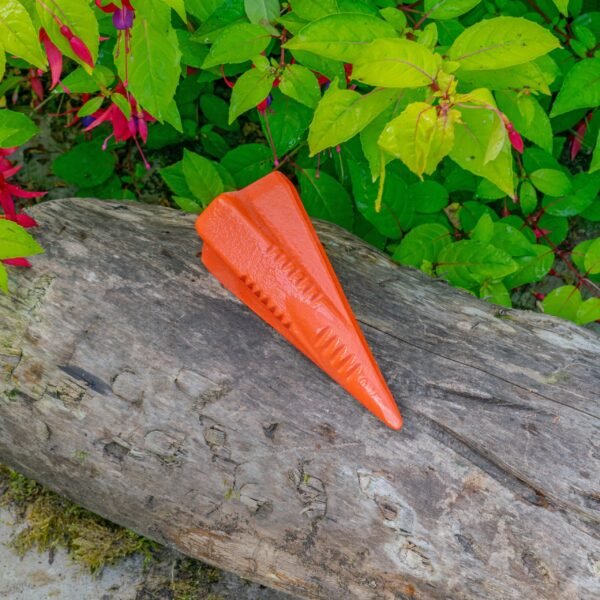 4lbs heavy duty diamond log splitter – red forged wedge garden tools free shipping 7