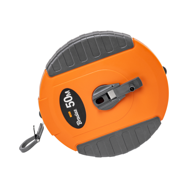 Fibreglass Coiled Tape Measure 13mm Wide Black/Orange