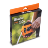 Fibreglass Coiled Tape Measure 13mm Wide Black/Orange