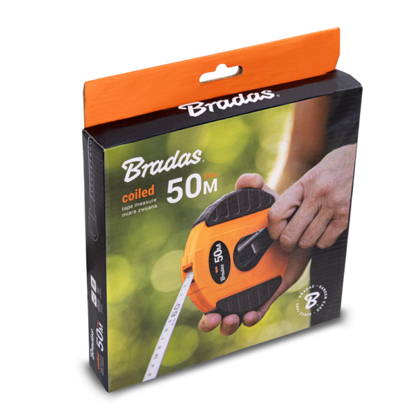 Fibreglass Coiled Tape Measure 13mm Wide Black/Orange