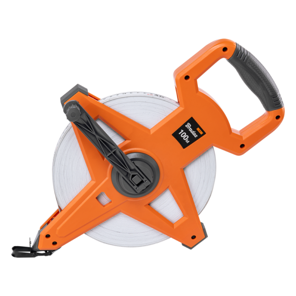 Fibreglass Coiled Tape Measure with Handle, 15mm Wide,