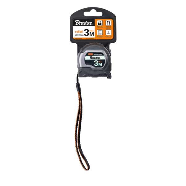 Coal tape measure 16mm wide with magnetic tip and belt clip – home diy accessory uk diy tools free shipping 9