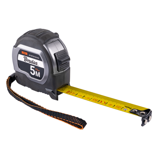Coal tape measure 19mm wide with magnetic tip and belt clip – home diy accessory uk diy tools free shipping 5