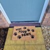 Doormat 60cm x 40cm – ‘wipe your paws’ (d2) – outdoor indoor entrance door mat uk doormats free shipping 17