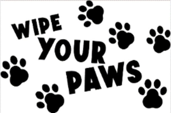 Doormat 60cm x 40cm – ‘wipe your paws’ (d2) – outdoor indoor entrance door mat uk doormats free shipping 9
