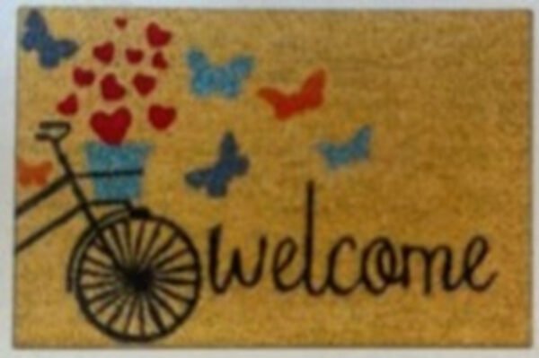 Doormat 60cm x 40cm – ‘welcome’ (bike) – outdoor indoor entrance door mat uk doormats free shipping 9