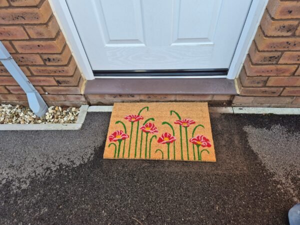 Doormat 60cm x 40cm – poppy – outdoor indoor entrance door mat uk doormats free shipping 7