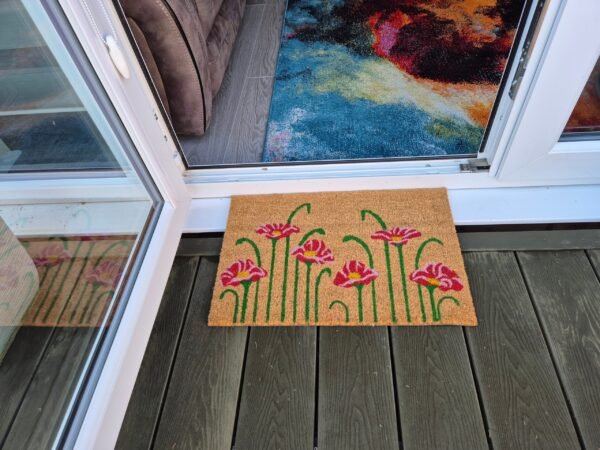 Doormat 60cm x 40cm – poppy – outdoor indoor entrance door mat uk doormats free shipping 9