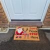 Doormat 60cm x 40cm - 'Santa Please Stop Here'