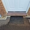 Rubber Doormat 60cm x 40cm - 'Welcome' (Small Flowers)