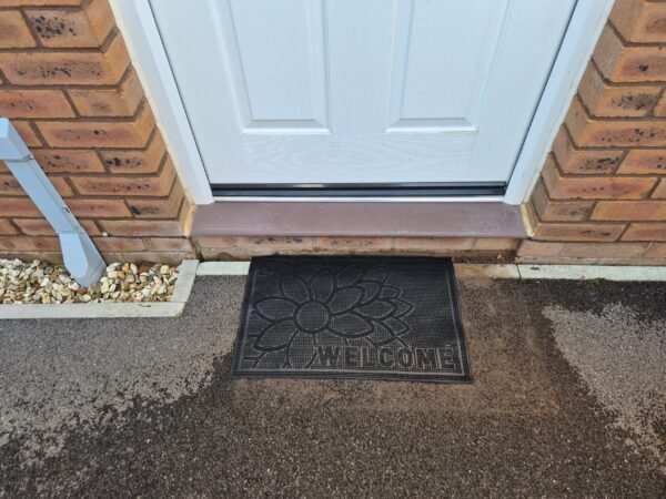 Rubber Doormat 60cm x 40cm – ‘Welcome’ (Flower) Doormats Free Shipping 9
