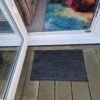 Rubber Doormat 60cm x 40cm – ‘Welcome’ (Flower) Doormats Free Shipping 25