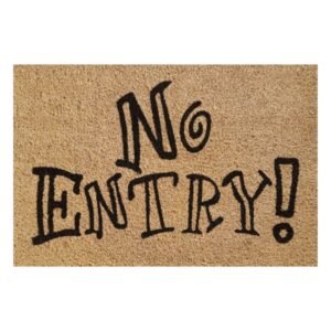 Doormat 60cm x 40cm - 'No Entry!'
