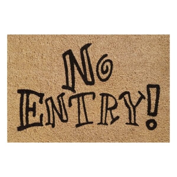 Doormat 60cm x 40cm - 'No Entry!'