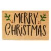 Doormat 60cm x 40cm - 'Merry Christmas' (Holly)