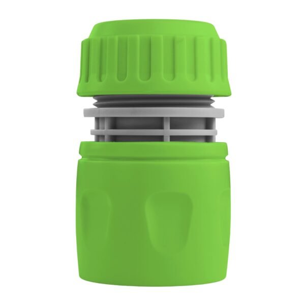 Female Hose Connector, 1/2" or 5/8" Hose, Green/Gray