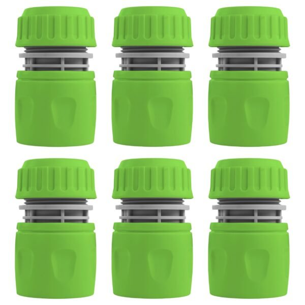 Female Hose Connector, 1/2" or 5/8" Hose, Green/Gray