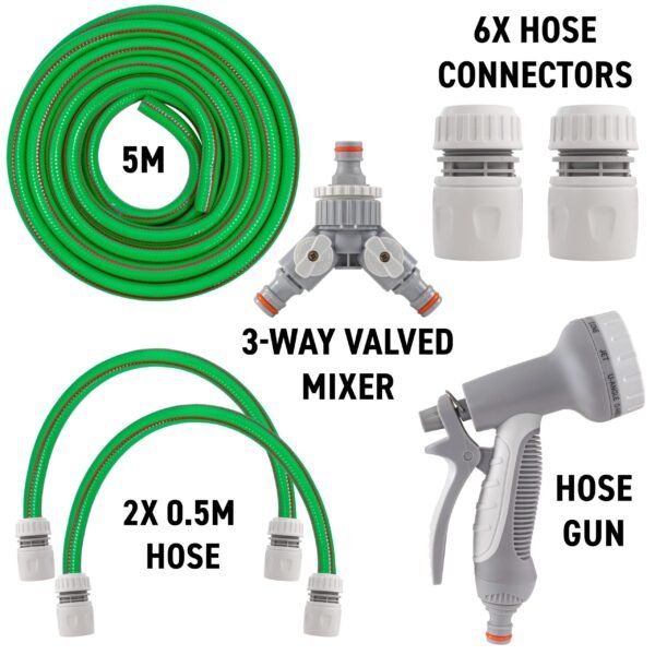 Dog Shower Mix Hot/Cold Water with Valves Green