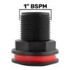 Bulkhead drain plug 1 inch bsp with male outlet – heavy duty pipe fitting water butt fittings free shipping 17