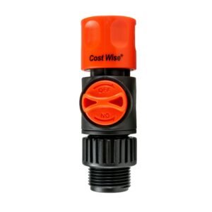 Cost Wise Female Connector with Valve and 3/4″ BSPM Inlet Home & Garden Free Shipping