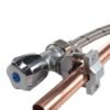 Polished brass 13mm barb tap full connection kit x2 with black/orange hose connectors – heavy duty outdoor garden tap uk garden hose fittings free shipping 7