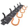 Tool Rail with Adjustable Peg Hooks and S Hanging Hooks