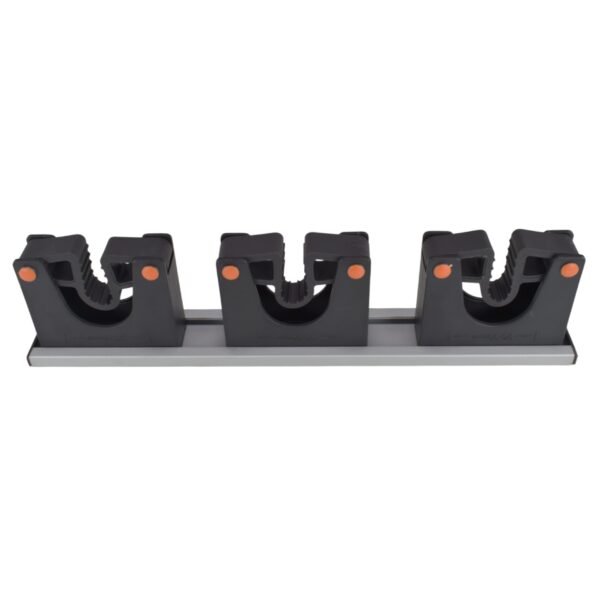 Wall mount tool holder rail - gripper design (3 handles) – home diy accessory uk