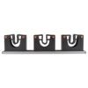 Wall mount tool holder rail - gripper design (3 handles) – home diy accessory uk