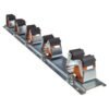Wall Mount Tool Holder Rail - Roller Grip Design (5 Handles)