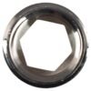 Thread Conversion Cap 1" BSPM - 3/4" BSPF, Nickel Plated