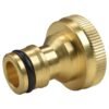 Brass Bib Tap Kit with Barb/Quick Connect Outlet, 1/2" and
