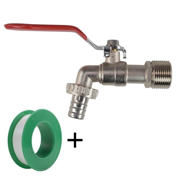 Lever tap kit with barb/quick connect outlet, 1/2 inch and 3/4 inch – home diy accessory uk wall tap connection kits free shipping 39