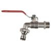 Lever tap kit with barb/quick connect outlet, 1/2 inch and 3/4 inch – home diy accessory uk wall tap connection kits free shipping 91