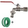 Lever tap kit with barb/quick connect outlet, 1/2 inch and 3/4 inch – home diy accessory uk wall tap connection kits free shipping 89