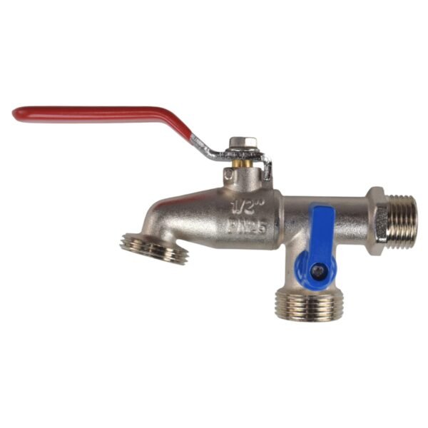 Double Lever Tap Kit with Barb/Quick Connect Outlet, 1/2"