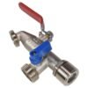 Double Lever Tap Kit with Barb/Quick Connect Outlet, 1/2"
