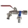 Double Lever Tap Kit with Barb/Quick Connect Outlet, 1/2"