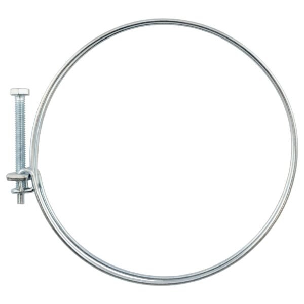 Double wire hose clamp galvanised 138mm-145mm – heavy duty pipe & hose fitting uk hose clips free shipping 19