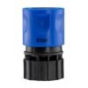Hose Connector Blue with In-Line BSPM Valve and Geka Type