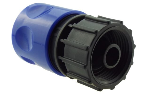 Hose connector blue with in-line bspm valve and 16mm barbed – barbed hose pipe connector uk brass connectors free shipping 15