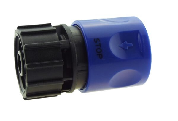 Hose connector blue with in-line bspm threaded valve – water flow control valve uk brass connectors free shipping 13