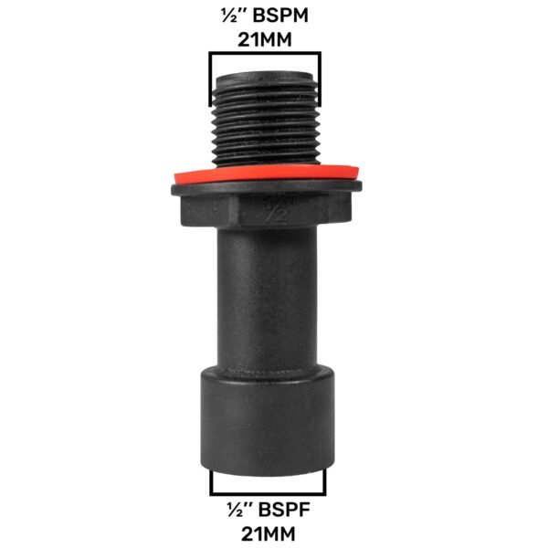 Water butt extension 1/2 inch bspm-f – heavy duty pipe & hose fitting uk water butt fittings free shipping 5