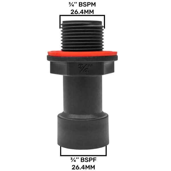 Water butt extension 3/4 inch bspm-f – heavy duty pipe & hose fitting uk water butt fittings free shipping 15