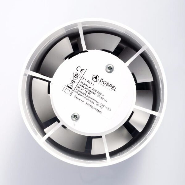 Euro 1 In Line Bathroom Fan 100mm