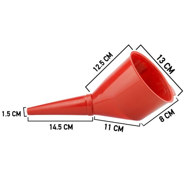 Angled Car Fuel Funnel with Filter, Red Funnels Free Shipping 25