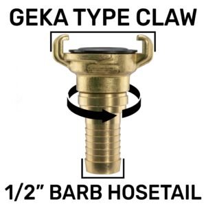 Claw Brass – Swivel 1/2″ Hose Brass Connectors Free Shipping