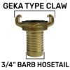 15mm Brass Wall Flange Kit with Lever Valve + Geka 19mm