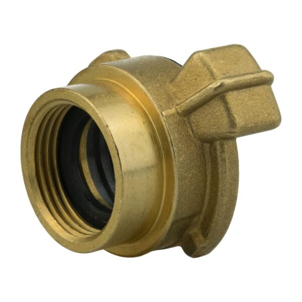 Geka Type Connector with In-Line BSPM Threaded Valve
