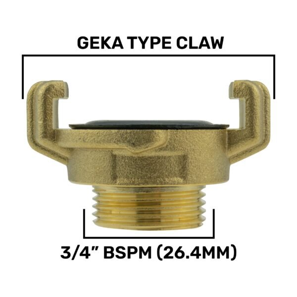 Geka Type Connector with BSPF Thread-Quick Connect Male