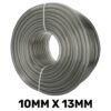 Grey semi-transparent pvc pipe 10mm*13mm, 1m – heavy duty pipe & hose fitting uk hose free shipping